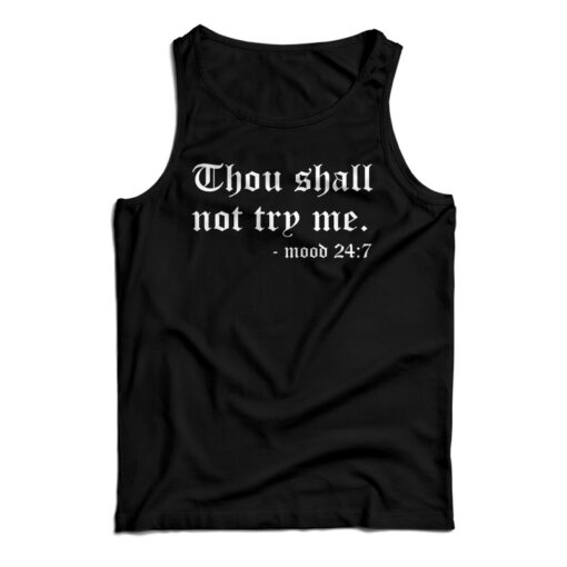 Youth Thou Shall Not Try Me Tank Top