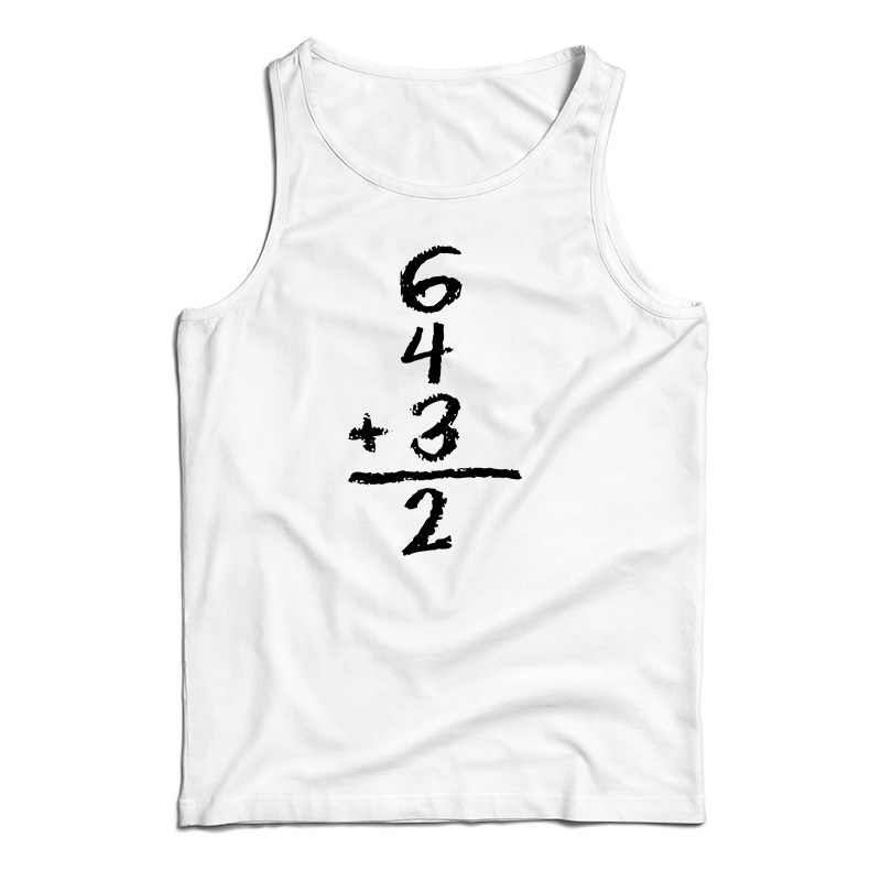 6 4 3 2 Baseball Tank Top