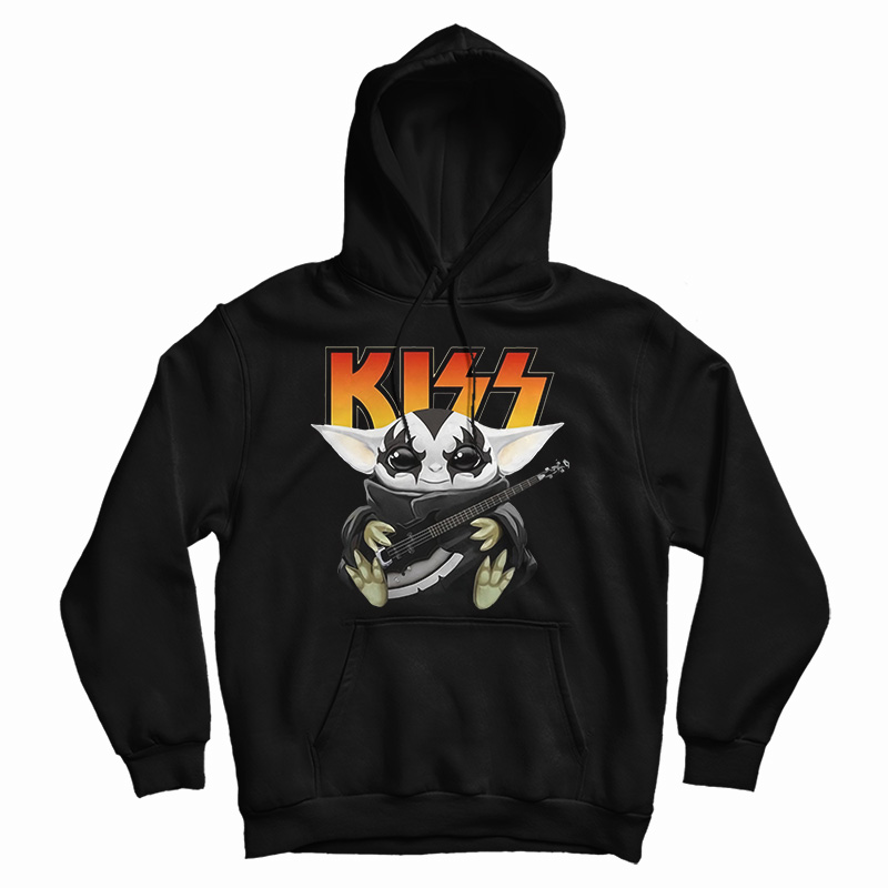 Baby Yoda Kiss Star Wars Parody Hoodie