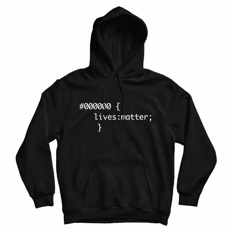Black Lives Matter 000000 Hoodie