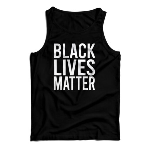 Black Lives Matter Slogan Tank Top