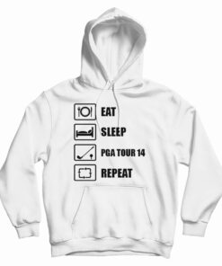 Eat Sleep Golf Repeat Funny PGA Open Masters Golfer Hoodie
