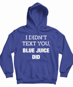 I Didn't Text You Blue Juice Did Hoodie