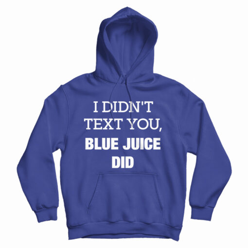 I Didn't Text You Blue Juice Did Hoodie