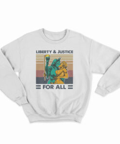 Liberty And Justice For All Vintage Sweatshirt