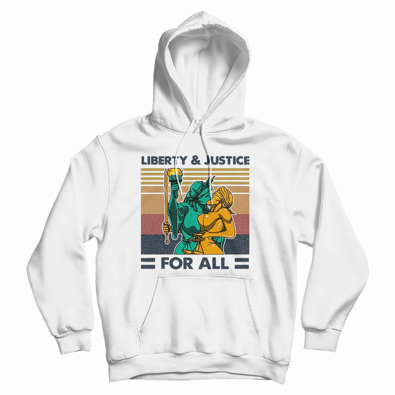 Liberty And Justice For All Vintage Hoodie