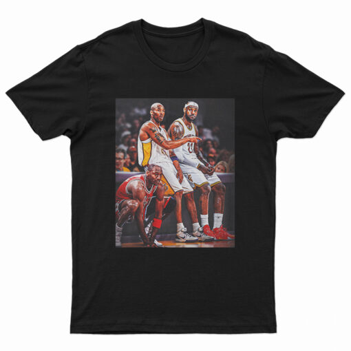 Michael Jordan Kobe Bryant LeBron James Collaboration T-Shirt