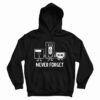 Never Forget Nostalgic Floppy Disk Cassette Hoodie