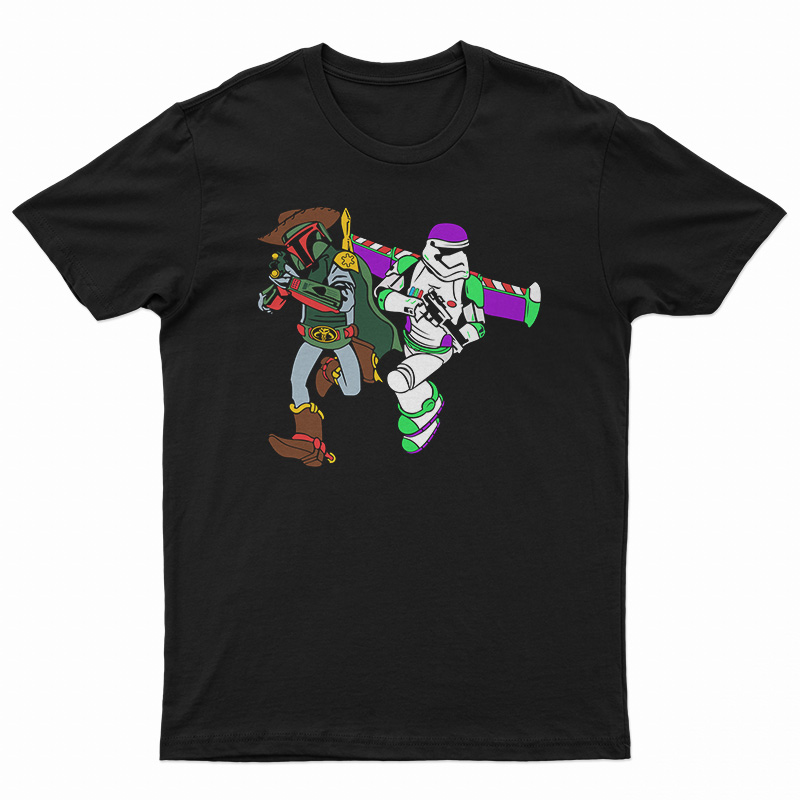 Get It Now Toy Story Star Wars Crossover T-Shirt For Men's