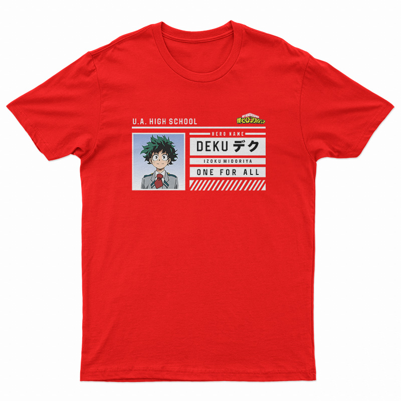 U.A High School My Hero Academia Deku Id T-Shirt