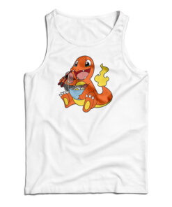 Charmander Eating Ramen Tank Top