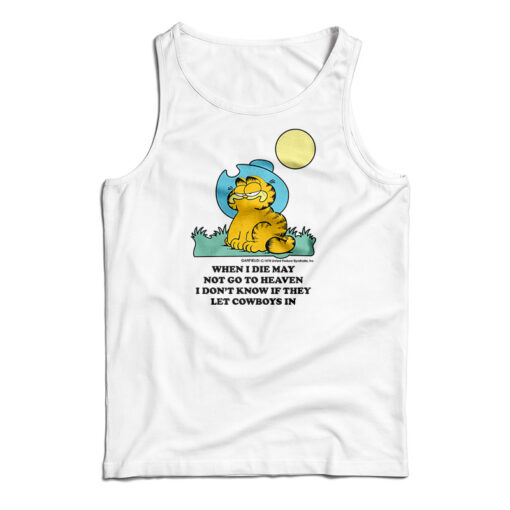 Garfield When I Die I May Not Go To Heaven Tank Top