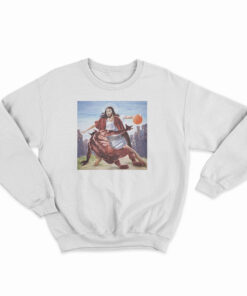Jesus Crossing Satan Parody Sweatshirt