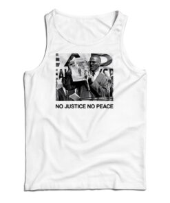 Malcolm X No Justice No Peace Tank Top
