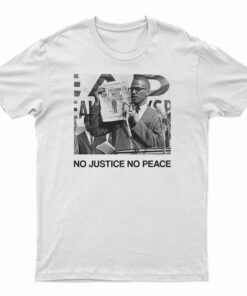 Malcolm X No Justice No Peace T-Shirt