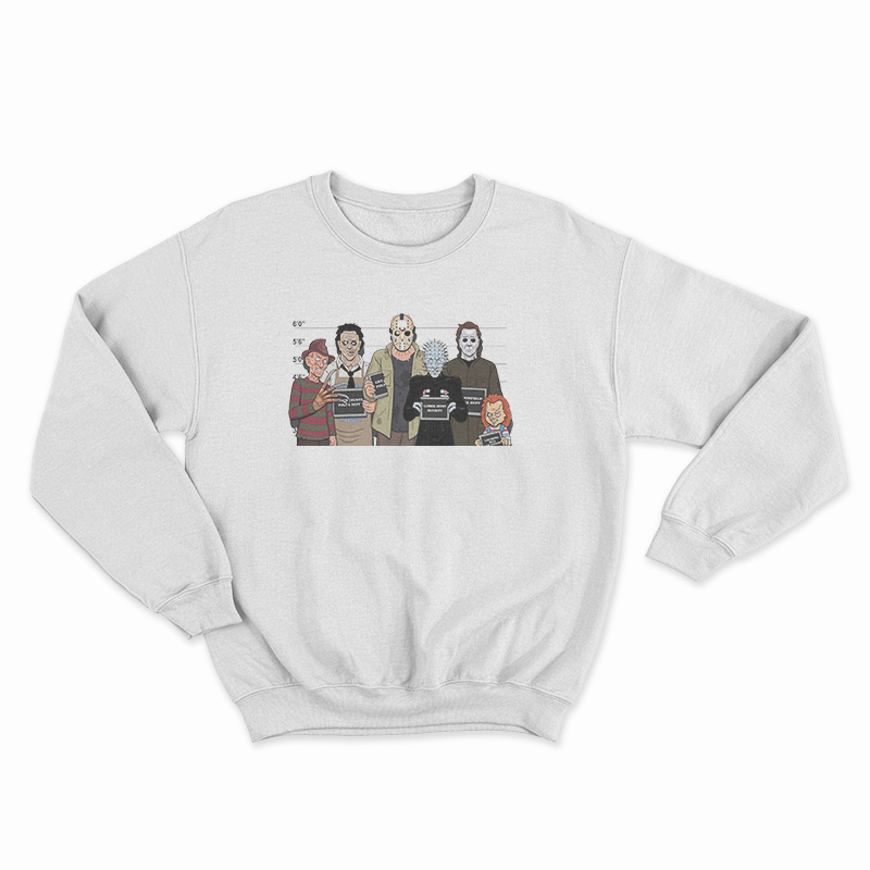 The Usual Horror Suspects Classic Halloween Sweatshirt
