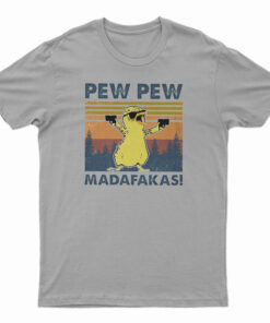 Chicken Pew Pew Madafakas Funny Chicken Gangster Vintage T-Shirt