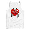 Heart Protect Black Women Tank Top