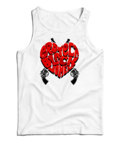 Heart Protect Black Women Tank Top