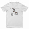 I Don't Give A Rats Ass Funny Mouse Walking Donkey T-Shirt