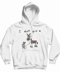 I Don't Give A Rats Ass Funny Mouse Walking Donkey Hoodie