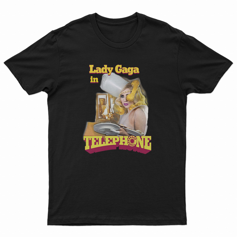 Lady Gaga In Telephone T-Shirt