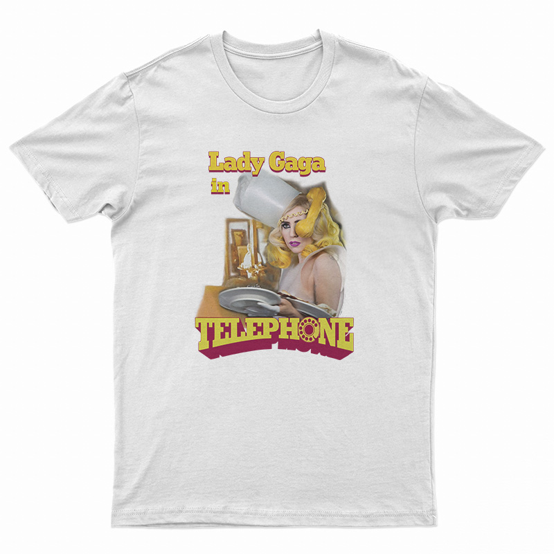 Lady Gaga In Telephone T-Shirt