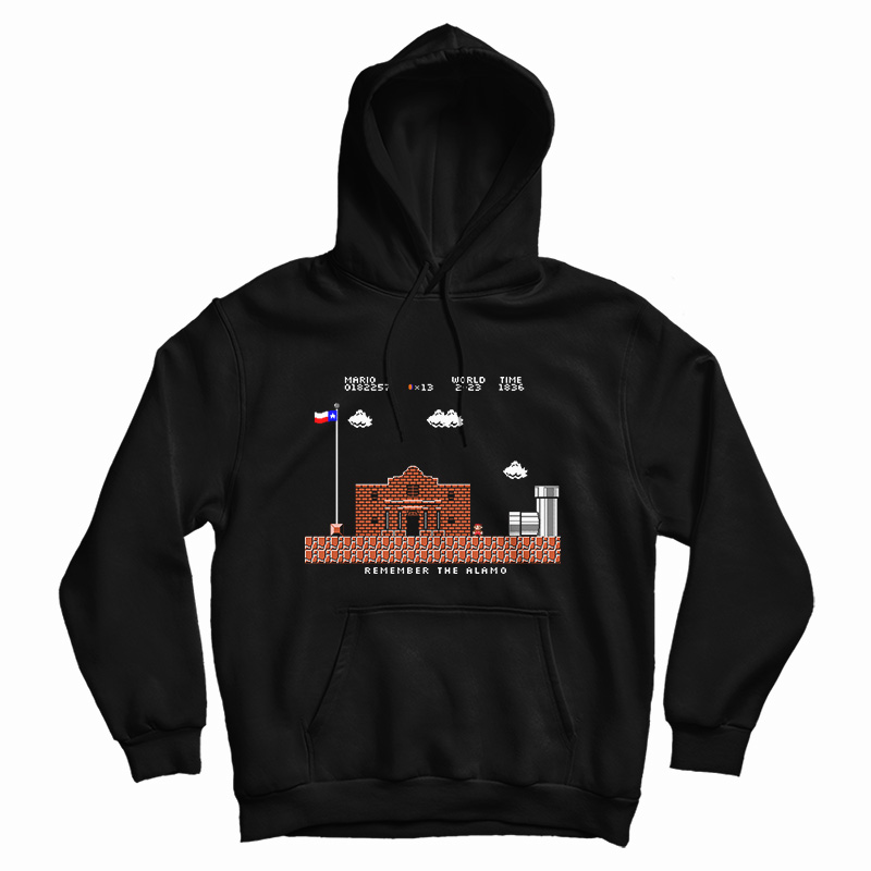 Remember the Alamo Mario Hoodie