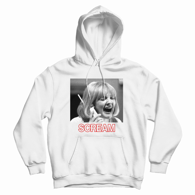 Scream Phone Call White Hoodie
