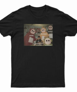 Teletubbies Around Me Anxiety Depression Loneliness Overthinking T-Shirt