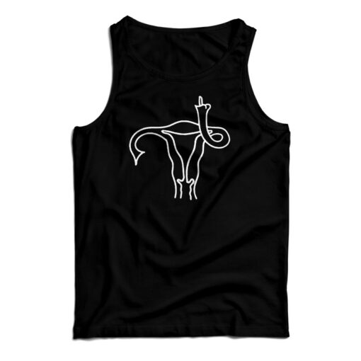 Uterus Giving Middle Finger Tank Top
