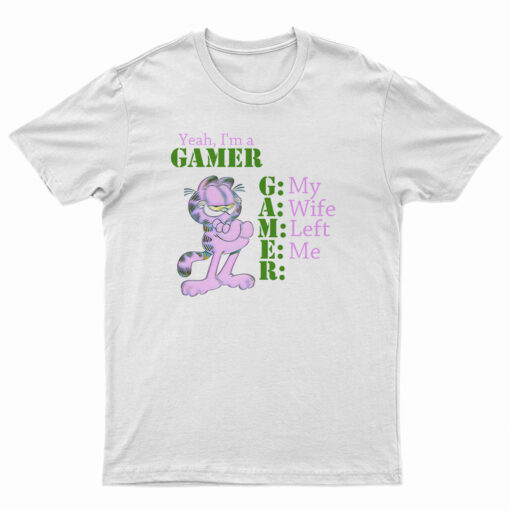 Garfield Yeah I'm A Gamer T-Shirt
