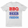 BBQ Beer Freedom America USA Party T-Shirt