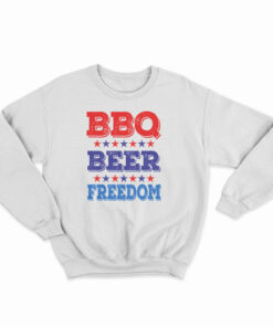 BBQ Beer Freedom America USA Party Sweatshirt