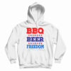 BBQ Beer Freedom America USA Party Hoodie