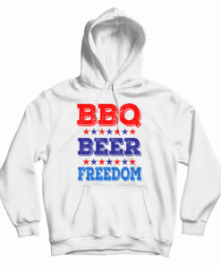 BBQ Beer Freedom America USA Party Hoodie