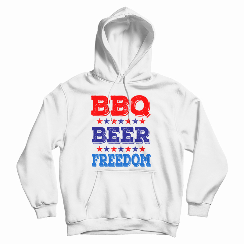 BBQ Beer Freedom America USA Party Hoodie