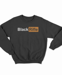 Black Rifle Pornhub Logo Parody Sweatshirt