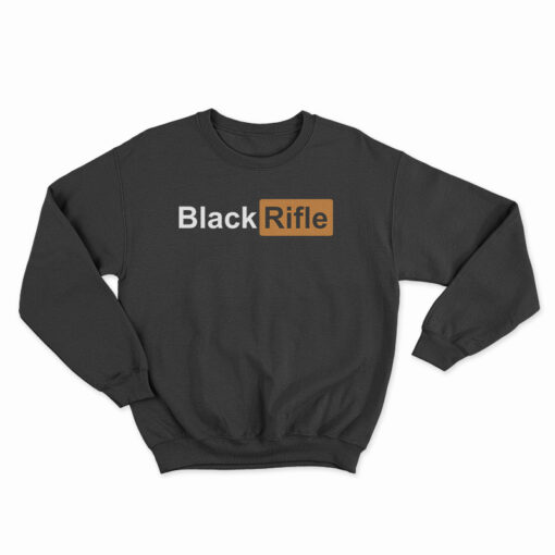 Black Rifle Pornhub Logo Parody Sweatshirt