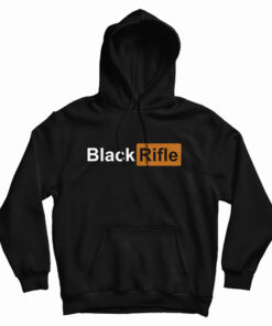 Black Rifle Pornhub Logo Parody Hoodie