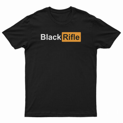 Black Rifle Pornhub Logo Parody T-Shirt