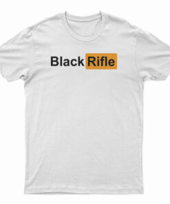 Black Rifle Pornhub Logo Parody T-Shirt