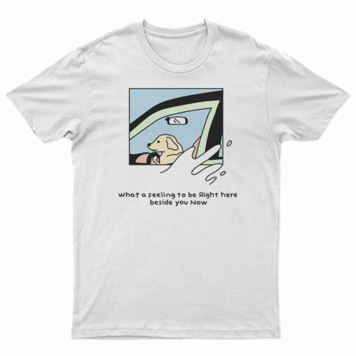 Dog Driver What A Feeling To Be Right Here T-Shirt