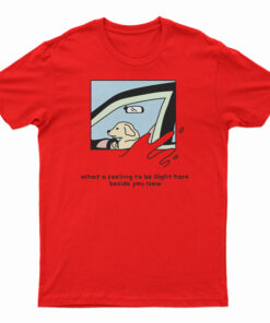 Dog Driver What A Feeling To Be Right Here T-Shirt