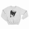 Ew People Black Cat Facemask Sweatshirt