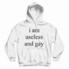 I Am Useless And Gay Hoodie