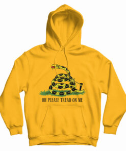 Oh Please Tread On Me Libertarian Flag Hoodie