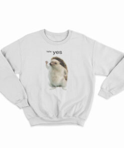 Porcupine Making an OK Hand Haha Yes Sweatshirt