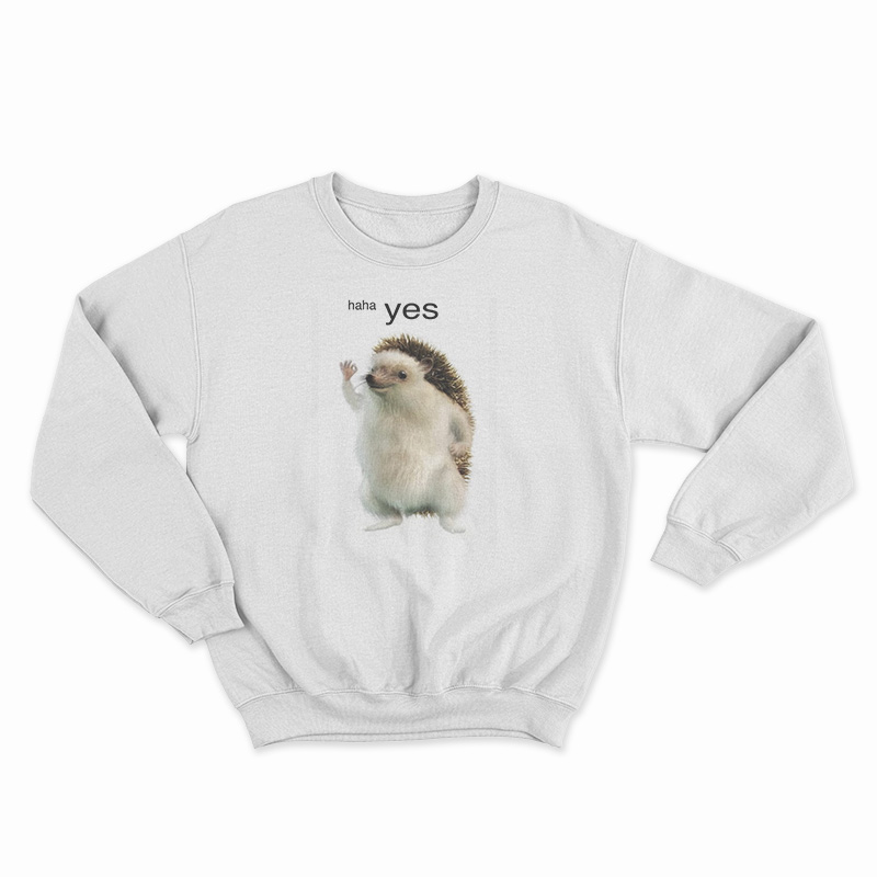 Porcupine Making an OK Hand Haha Yes Sweatshirt