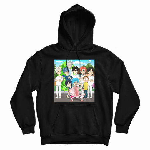 Rick And Morty And BTS Hoodie
